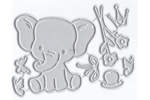 DzIxY Lovely Elephant Flowers Bow Tie Metallo Fustelle per la creazione di carte Kit goffratura Carta Die Tagli Scrapbook Macchina Stencil Tasche di Immagazzinaggio Forniture