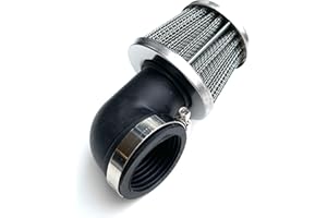 STREETPARTS24 Universal Sportluftfilter 35mm mit 90 Grad Anschluss – Tuning Luftfilter passend für Aerox, MBK Nitro, Gilera Runner, Peugeot Speedfight 1 & 2, Mofa, Moped, Roller