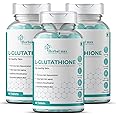 Herbal max Plant Based L - Glutathione Tablets For Skin Whitening Supplement With Antioxidants 180 Veg Tablets | Collagen Builder | Hydrated Skin | Youthful Skin | Vitamin C |