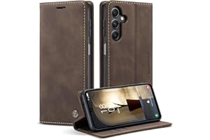 Monweicz Handyhülle für Samsung Galaxy S25 Hülle Premium Lederhülle Klappbar Flip Case Tasche Magnet Kartenfach Standfunktion Klapphülle Schutzhülle für Samsung Galaxy S25 - Kaffee