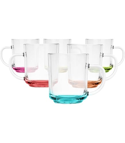 Lot De 3 Tasses à Café En Verre Transparent 90 Ml - Résistantes à La Chaleur, Design élégant