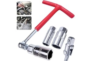 LILMACC 4PC T BAR Spark Plug Wrench Set 3/8" Swivel Drive 16 18 & 21MM Socket TBAR Hand