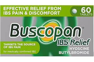 Buscopan, Targets the Source of Belly Pain, Cramps & Discomfort, Starts to Work in 15 Minutes, 60 Tablets, Relief from IBS St