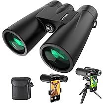 Jumelles Compactes HD Pour Observer Les Oiseaux – Léger, Antidérapant, Idéal Pour Randonnée Et Voyages