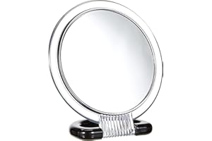 Wenko Wenselaar GmbH & CO KG Cosmetic Mirror Diameter 12.5 cm, Metal, Transparent/Black, 17 x 7.5 x 15.5 cm