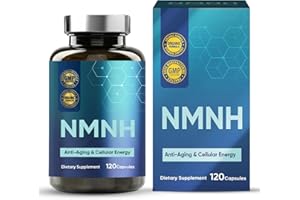 GSEBR NMNH Kapseln, NMNH Kapseln Hochdosiert, NMNH Supplement 1000mg, Schneller NAD+ Booster, Anti-Aging-Nahrungsergänzungsmittel für Energie und Haut 120 Kapseln