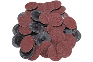 TOOLSTAR Quick Release Discs, 25pcs 50mm R Type Discs 2" Grinding Wheels for Rotary Tool Sanding and Surface Mixing Black