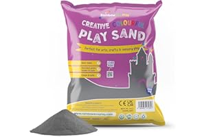 Rainbow Eco Play – Coloured Charcoal Sand – 5kg – Kids 100% Natural Play Sand – Sand Art, Childrens Crafts