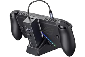 ‎JSAUX JSAUX Stacja dokująca kompatybilny z ROG Xbox Ally X (2025)/ROG Ally X/ROG Ally/Steam Deck/Legion Go S, 6 w 1 Dock z HDMI 4K@120Hz, Gigabit Ethernet, USB A i USB C 3.2 Gen 1, ładowanie PD 100W-HB0609