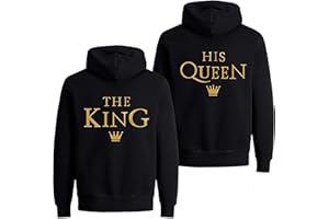 Couple Partner King Queen Pullover Set Pärchen Hoodie