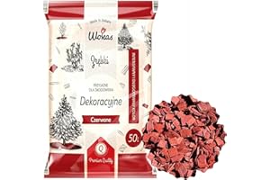 TRANS - PAL Decorative Garden Chip Bark Mulch Wood Wooden Coloured RED Garden Chippings Flower Bark Wedding Landscape Flower Beds (1 bag - 50 liters)