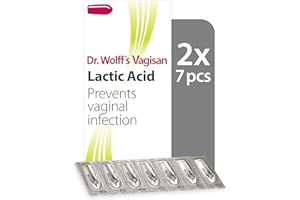 Dr. Wolff`s Vagisan Lactic Acid Helps to Prevent Vaginal Infection | Daily Vaginal Health and Intimate Hygiene | Also During Pregnancy and Breastfeeding | 2X 7pcs