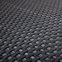 PE-Rattan Terrassen Sichtschutz Balkonbespannung anthrazit 0,9m breit Meterware