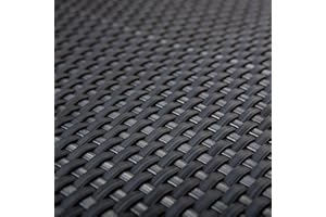 SIESTA GARDEN Frangivista da terrazza in rattan sintetico, protezione color antracite con 0,9 m di larghezza, merce al metro