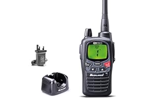 Midland - Walkie Talkie G9 PRO with UK Plug, IPX4 Waterproof Long Range Walkie Talkies, Airsoft & Outdoor, 2 Way Radio 105 Channels - 36 PMR446/69 LPD, 12Km Range, 23H Battery, Rechargeable Batteries