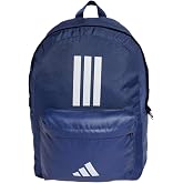 adidas Unisex Adult Classic Three Stripes Back To School Backpack, Dark Blue/White, One Size