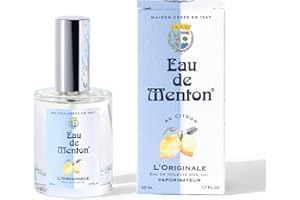 PRESTIGE DE MENTON Eau de Menton - L'Originale, depuis 1947 - Eau de Toilette mixte, Artisan Parfumeur en Côte d'Azur (50 ml)