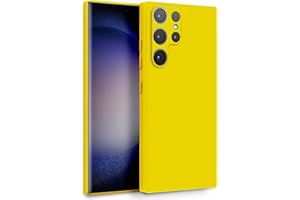 MyGadget Funda para Samsung Galaxy S23 Ultra en Silicona TPU - Carcasa de Doble Capa - Case Resistente Antigolpes y Anti choques - Ultra Protectora Amarillo