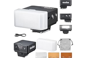 Godox iT20-N iT20 N Flash della Fotocamera con Diffusore Bianco Speedlite 6 Livelli di Potenza 700 Flash a Piena Potenza TTL Camera Flash con Chip Colorato Magnetico Hot Shoe per Nikon DSLR(nero)