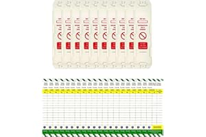 LIVE LIFE BETTER LIVELIFEBETTER® Hand Pallet Truck Inspection Record Tags - Holder and Inserts (10 Holders, 20 Inserts)