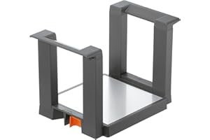 Blum AMBIA-LINE uchwyt na talerze, do 12 talerzy, szary Orion, matowy, z tworzywa sztucznego/stali nierdzewnej, regulowany, antypoślizgowy, organizer kuchenny