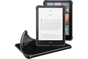 MoKo Custodia Protettiva Compatibile con 7" Kindle Paperwhite 2024 (12ª Generazione) e Kindle Colorsoft Signature Edition 2024, Custodia di Guscio Posteriore Morbido Trasparente in TPU, Nero