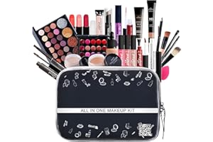 TEMU-SC 27 Pièces Cosmetics Professional Trousse de Maquillage, Makeup Gift Set avec Ombres Paupière, Rouge à Lèvre, Pinceaux, Bâton contour, Correcteur, Mascara
