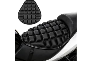 CHUANFU Motorcykel sittdyna, motorcykel sittdyna, stötdämpning, socius, sittdyna, andas, 3D honungskaka, passagerarsittkudde för kontorsstol, Touring Sport Cruiser Motorcykel (34 x 36 cm)