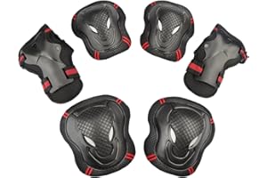 SelfLove Casque de vélo Ensemble de Casque de Planche à roulettes Ensemble d'équipement de Protection Sportif pour Scooter à roulettes vélo BMX Cyclisme Patinage (Medium)