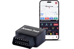 Acumen Track OBD Car GPS Tracker - Wireless GPS Tracker for Car with Live Tacking Voice Monitoring, Geo-Fencing, Easy Plug-in