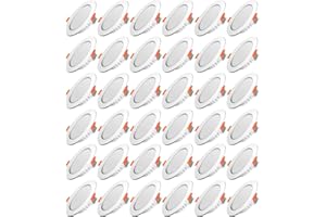 Tofisr LED Einbaustrahler Flach 230V Inkl. 36x 5W Einbauleuchten Slim Deckenstrahler IP20 Downlights Kaltweiß 6000K LED Spots Set