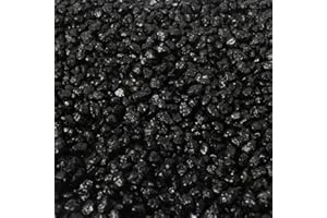 Aqua Della, Kies für Aquarien, Farbe Schwarz, 2 kg, dekorativer und funktioneller Boden, bietet Unterstützung, bestehend aus hochwertigen Elementen, vor Gebrauch mit lauwarmem Wasser abspülen