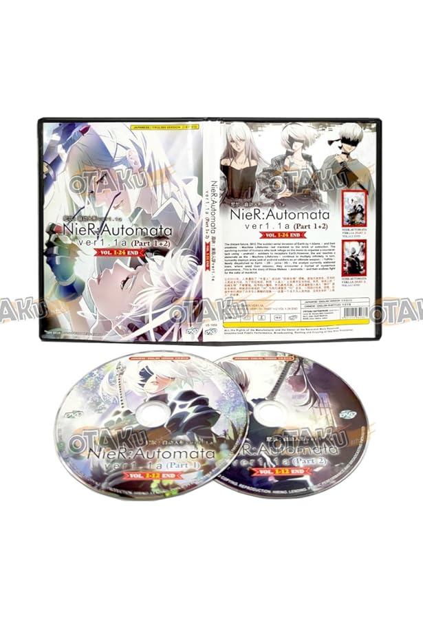 NieR:Automata Ver1.1a DVD BOX Vol.1.2セット NieR:Automata Ver. 1.1a (Part 1 & 2) Complete Anime 12 Eps DVD
