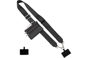 Long Keeper Handy Gurt mit Reißverschluss Brieftasche Verstellbare Crossbody Universal Handy Lanyards Anti Diebstahl Handykette Breites Ersatz Taschen Gurt