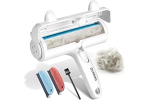 Dokkita Brosse Anti Poils Chat | Chien, Brosse Ramasse Poils Animaux | Chat | Chien, Attrape Poils Animaux | Chat | Chien, Rouleau Anti Poils Animaux pour Vêtements | Canapé | Voiture | Lit | Tapis