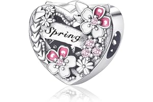 Jokmeo Elegant Damen 925 Sterling Silber Charm Anhänger für Armband, Perfekt Passend zu Pandora & Europäischen Armbändern C7