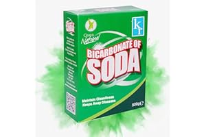 KROZ Bicarbonate of Soda for Cleaning 500g Baking Soda for Cleaning Sodium Bicarbonate for Cleaning Baking Soda for Cleaning Cleans and Freshens around the Home Non Toxic for Floors appliances Countertops