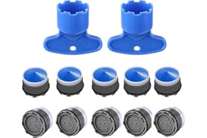 PUCIO 10 Pezzis Aeratore Rubinetto, Rompigetto Rubinetto Cucina, Rompigetto Rubinetto, Rompigetto Rubinetto Bagno, Frangigetto per Rubinetti, Rompigetto Bidet,Per la Cucina, la Camera da Letto (M16.5)