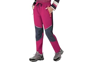 ANGEL CITIZ Kinder Softshellhose Winter Skihose für Jungen & Mädchen Thermo Regenhose Kinder mit Reflektoren Wathose Wanderhose Outdoor 116-158