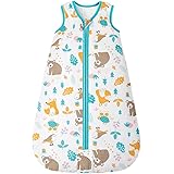 Mosebears Sacco nanna invernale per bambini, 2,5 Tog, 100% cotone, per diverse misure dalla nascita fino all'età di 24 mesi (