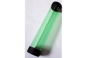 docsmagic.de Playmat Tube Big Transparent Green - 7 x 36 cm - Poster Artwork Tapis de Jeu Rouleau de Transport Vert