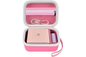 GRAPSA Etui do Memoking T02 / do Phomemo M02/T02/M02S/M02 pro/Q30S/M02X Bezatramentowa naklejka na drukarkę fotograficzną. Przenośny uchwyt do przechowywania drukarek do etykiet, papier termiczny, kabel