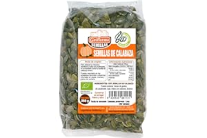 Guillermo | Pipas de calabaza BIO - Paquete 250 g. | 100% ecológicas | Semillas de calabaza | Superalimento | Gran cantidad de minerales
