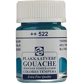 Talens Guaj Boya 16 ml - Turquoise Blue 522