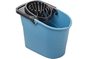 Tatay Cubo de Fregona Spider, de PP, Libre de BPA, Escurridor por Presión, Sin Salpicaduras. Fabricado en España. Color Ocean
