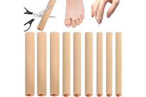 Vimmvid 9 Stück Zehenschutz Großer Zeh, Schneidbar Tube Zehenschutz Silikon, Zehen und Finger Zur Verhinderung Von Reibung Zwischen Den Zehen Schwielen, Blasen