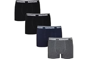 Navigare Boxer Uomo Bielastico: Comfort Superiore e vestibilità Perfetta. Boxer Uomo,Confezione 4 Pezzi, Art. 873/E - 822. Edizione Limitata Esclusiva per Azzeta.