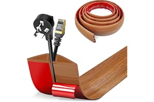 BOUFEIDA 3M x5cm Protezioni per Cavi a Pavimento, Autoadesivo Copricavi per Pavimento Passacavo a Pavimento Perfetti per Tutti i Cavi di Alimentazione a Casa, Ufficio, Scuola, Magazzino