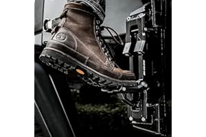 EOIS Auto Türstufe Klappbare Autotür Pedal Klappleiter Universal Doorstep Passt für 2007-2021 Jeep Wrangler JK JKU JL JLU