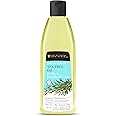 Soulflower Tea Tree Hair Oil | Hair Growth, Scalp Nourishment, Anti Dandruff | Pure, Natural, & Cold Pressed | Tea Tree Essential Oil, Castor, Sesame, Olive & Jojoba Oil | 225ml